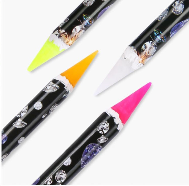 4 Pcs Wax Pencil w/Sharpener