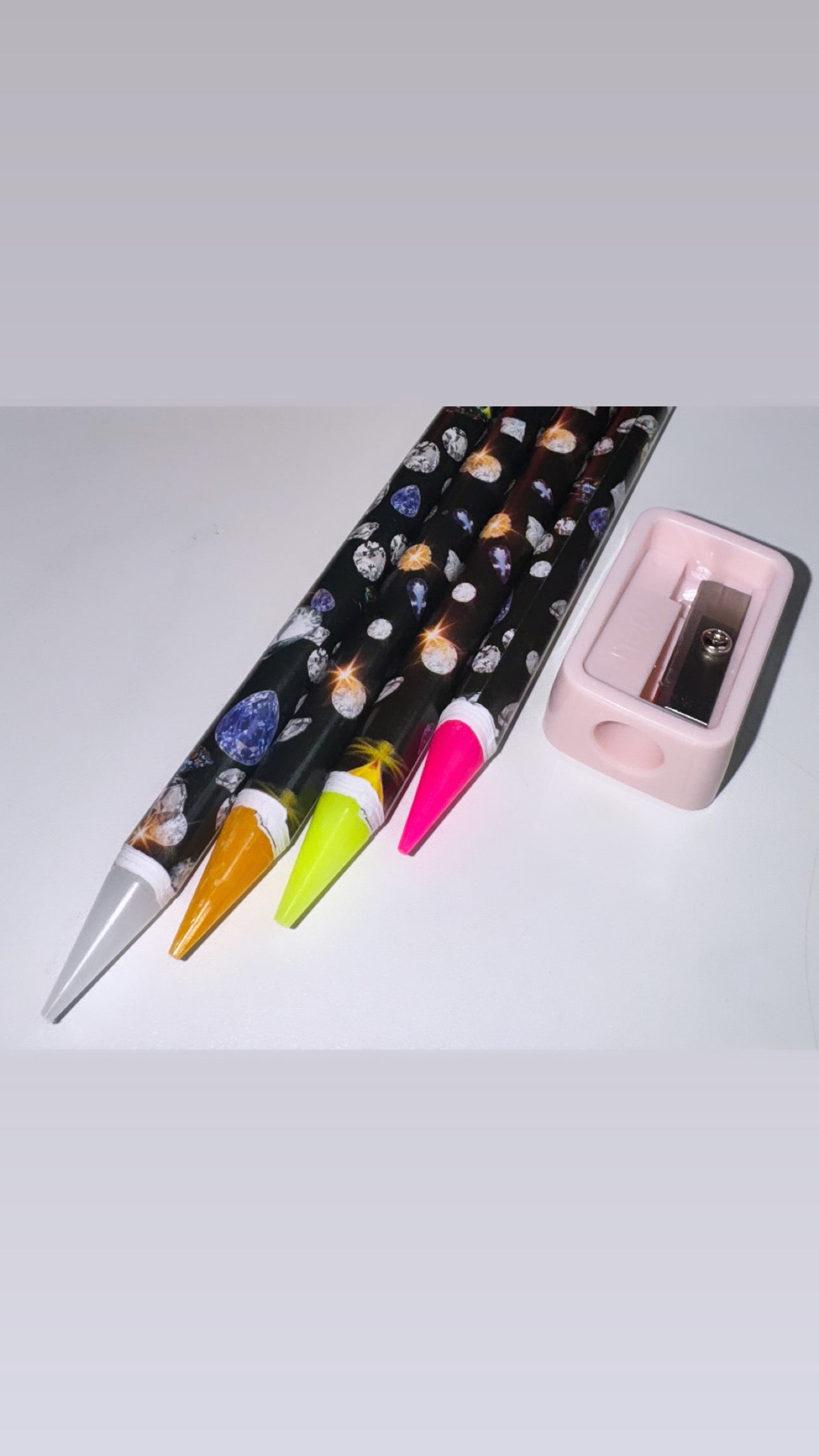 4 Pcs Wax Pencil w/Sharpener